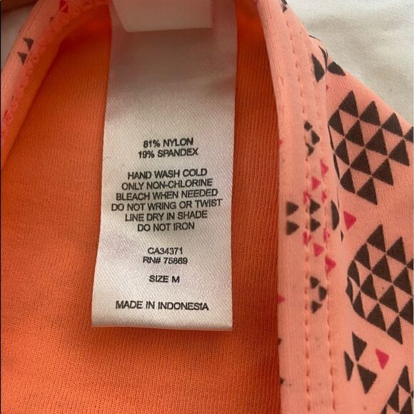 Hula Honey Neon Orange and Pink Swim Bottoms - Picture 6 of 7